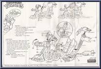Psycho Cycle from Teenage Mutant Ninja Turtles - 1990 - Accessories manufactured by Playmates [Instructions]