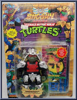 Shogun Raph (Silver Armor with Card) from Teenage Mutant Ninja Turtles - Shogun Turtles manufactured by Playmates [Front]