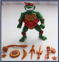 Raphael (with Storage Shell) from Teenage Mutant Ninja Turtles - Storage Shell Turtles manufactured by Playmates [Loose]