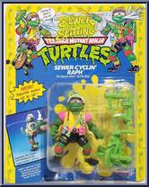 Sewer-cyclin' Raph from Teenage Mutant Ninja Turtles - Sewer Spittin' Turtles manufactured by Playmates [Front]