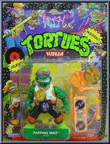 Rappin' Mike from Teenage Mutant Ninja Turtles - Rock 'N Rollin' Turtles manufactured by Playmates [Front]