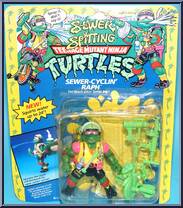 Sewer-cyclin' Raph from Teenage Mutant Ninja Turtles - Sewer Spittin' Turtles manufactured by Playmates [Front]