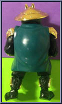 Shogun Mike (Gold Armor with Card) from Teenage Mutant Ninja Turtles - Shogun Turtles manufactured by Playmates [Loose]