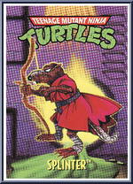 Splinter [Reissue] from Teenage Mutant Ninja Turtles - 1994 - Basic Figures (with Cards) manufactured by Playmates [Card]
