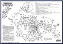 Technodrome from Teenage Mutant Ninja Turtles - 1990 - Accessories manufactured by Playmates [Instructions]