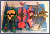 Thunder Warrior Michaelangelo from Teenage Mutant Ninja Turtles - Mutant Masters manufactured by Playmates [Front]