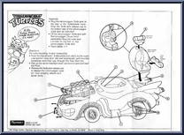 Turtlemobile from Teenage Mutant Ninja Turtles - 1992 - Accessories manufactured by Playmates [Instructions]