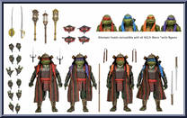 TMNT III Samurai 4-Pack Action Figure