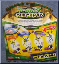 Aerial Assault (Donatello & Foot) from Teenage Mutant Ninja Turtles - 2007 Movie - Mini Mutants manufactured by Playmates [Back]