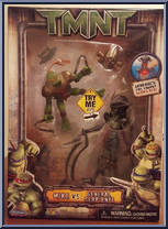 Mike vs. General Serpiente from Teenage Mutant Ninja Turtles - 2007 Movie - Turtles vs Generals manufactured by Playmates [Front]