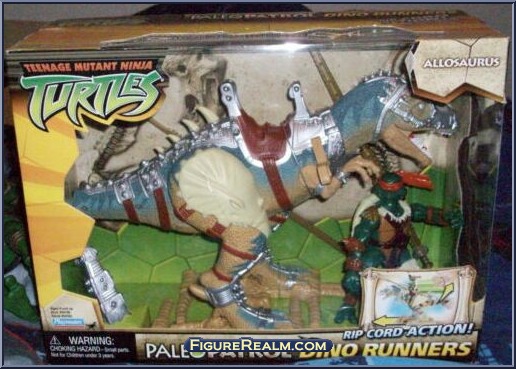 Dino Runners: Aliosaurus with Michelangelo - Teenage Mutant Ninja Turtles -  Animated - Paleo Patrol: 2-Pack - Playmates Action Figure