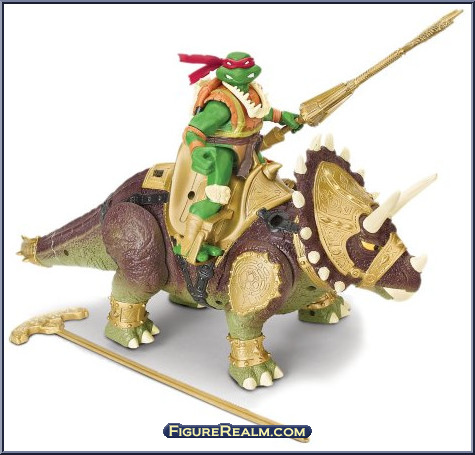 Dino Runners: Aliosaurus with Michelangelo - Teenage Mutant Ninja Turtles -  Animated - Paleo Patrol: 2-Pack - Playmates Action Figure