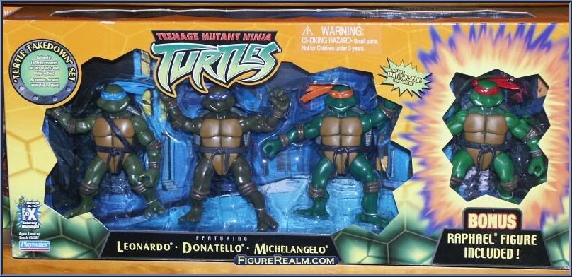 teenage mutant ninja turtles ALL FOUR 2003 mini turtles 2002 –  ActionFiguresandComics