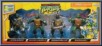 4-Pack (Donatello, Michelangelo, Raphael, Leonardo) from Teenage Mutant Ninja Turtles - Animated - Fast Forward: 4-Pack manufactured by Playmates [Front]