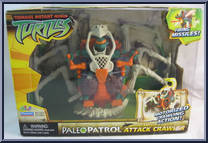 Michelangelo's Attack Crawler from Teenage Mutant Ninja Turtles - Animated - Paleo Patrol: Vehicles manufactured by Playmates [Front]