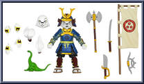 Adventures of Samurai Usagi from Teenage Mutant Ninja Turtles - Classic Cartoon - Basic Series manufactured by Neca [Loose]