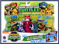Leo / Splinter / Donnie from Teenage Mutant Ninja Turtles - Half Shell Heroes - Bath Squirters manufactured by Playmates [Front]