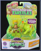 Mikey & Barchiosaurus from Teenage Mutant Ninja Turtles - Half Shell Heroes - 2-Packs manufactured by Playmates [Front]