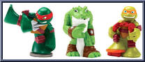 Raph / Leatherhead / Mikey from Teenage Mutant Ninja Turtles - Half Shell Heroes - Bath Squirters manufactured by Playmates [Loose]