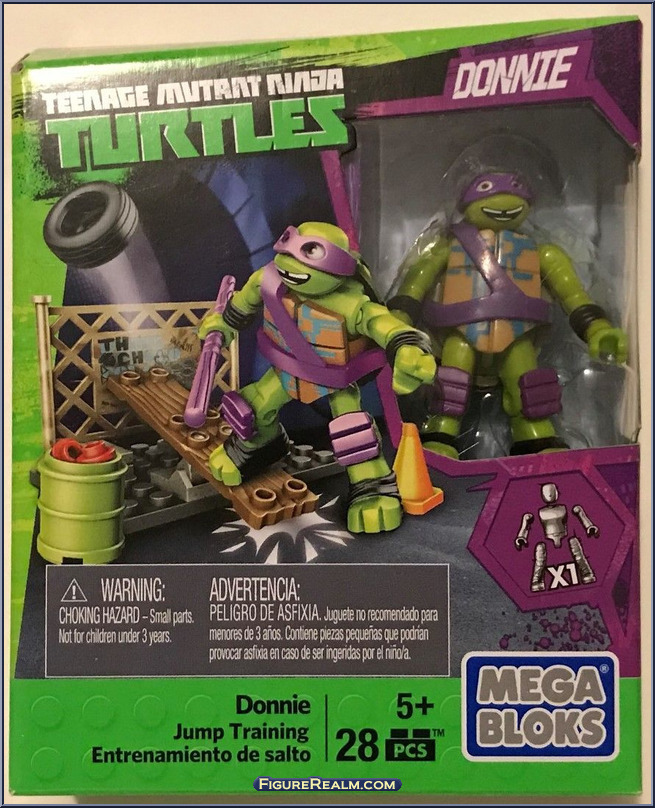 Mega Bloks Teenage Mutant Ninja Turtles Donnie Figure Jump Training 
