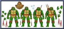 Eastman and Laird's Teenage Mutant Ninja Turtles 4-Pack Action Figure