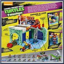 Turtles Garage and Lair from Teenage Mutant Ninja Turtles - Nickelodeon - T-Machines - Playsets manufactured by Playmates [Back]