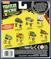 Hot Rod (Hot Rod Mikey & Hot Rod Donnie) from Teenage Mutant Ninja Turtles - Nickelodeon - Micro Mutants manufactured by Playmates [Back]