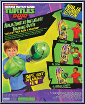 Dojo: Inflatable Training Hands from Teenage Mutant Ninja Turtles - Nickelodeon - Role Play manufactured by Playmates [Back]