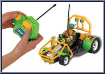 Leonardo's RC Patrol Buggy from Teenage Mutant Ninja Turtles - Nickelodeon - Patrol Buggies manufactured by Playmates [Loose]