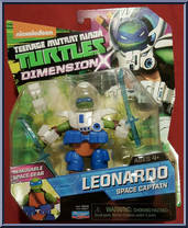Leonardo (Space Captain) from Teenage Mutant Ninja Turtles - Nickelodeon - Dimension X manufactured by Playmates [Front]