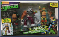 Mikey / Dogpound / Raph from Teenage Mutant Ninja Turtles - Nickelodeon - Mutations manufactured by Playmates [Front]
