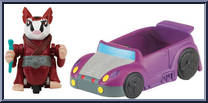 Speedy Splinter & Rat Attack from Teenage Mutant Ninja Turtles - Nickelodeon - T-Sprints manufactured by Playmates [Loose]