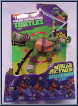 Super Sidewindin' Leo from Teenage Mutant Ninja Turtles - Nickelodeon - Ninja Action manufactured by Playmates [Front]
