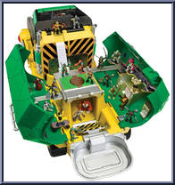 Sweeper Ops Vehicle Playset from Teenage Mutant Ninja Turtles - Nickelodeon - Micro Mutants manufactured by Playmates [Loose]