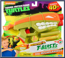 T-Blasts: Double-Barrel Michelangelo from Teenage Mutant Ninja Turtles - Nickelodeon - Role Play manufactured by Playmates [Front]