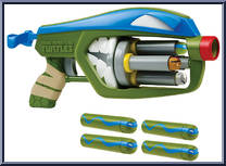 T-Blasts: Quad-Blaster Leonardo from Teenage Mutant Ninja Turtles - Nickelodeon - Role Play manufactured by Playmates [Loose]