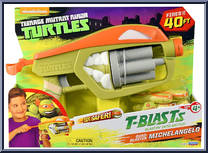 T-Blasts: Quad-Blaster Michelangelo from Teenage Mutant Ninja Turtles - Nickelodeon - Role Play manufactured by Playmates [Front]