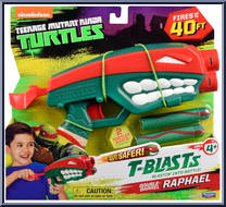 T-Blasts: Double-Barrel Raphael from Teenage Mutant Ninja Turtles - Nickelodeon - Role Play manufactured by Playmates [Front]