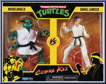 Michelangelo vs Daniel Larusso from Teenage Mutant Ninja Turtles vs Cobra Kai - Basic Series manufactured by DC Collectibles [Front]