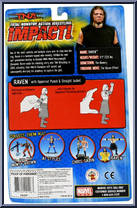 Raven (Straight Jacket) from TNA - Series 3 - impact! manufactured by Toy Biz [Back]