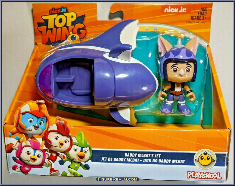 Hasbro Top Wing – Veicolo E Figura Baddy McBat. Il Jet Del Cattivo Baddy, Per Rivivere Le Avventure Della Serie Animata.