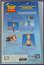 Woody from Toy Story - Electronic Talking Model Kits manufactured by Thinkway Toys [Back]