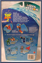 Water Patrol Woody from Toy Story 2 - Aqua Action manufactured by Mattel [Back]