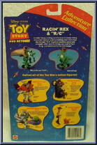 Racin' Rex & "R/C" from Toy Story and Beyond! - Adventure Collection manufactured by Mattel [Back]