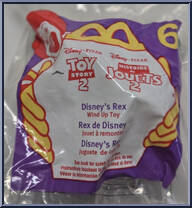 Rex (Wind Up Toy) from Toy Story - Toy Story 2 manufactured by McDonald's [Front]