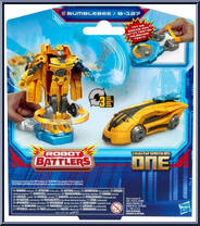 Bumblebee from Transfomers One - Robot Battlers manufactured by Hasbro [Back]