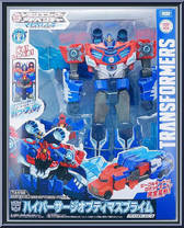 Hyper Surge Optimus Prime from Transformers - Adventure Series - Wave 16 manufactured by Takara [Front]