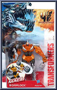 Grimlock (Spinning Mace) from Transformers - Age of Extinction - Robots in Disguise - Power Battlers manufactured by Hasbro [Front]
