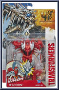Scorn (Tail Whip) (Dinobot) from Transformers - Age of Extinction - Robots in Disguise - Power Battlers manufactured by Hasbro [Front]