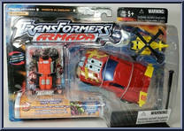 Powerlinx Hot Shot with Powerlinx Jolt from Transformers - Armada - Supercon Assortment manufactured by Hasbro [Front]